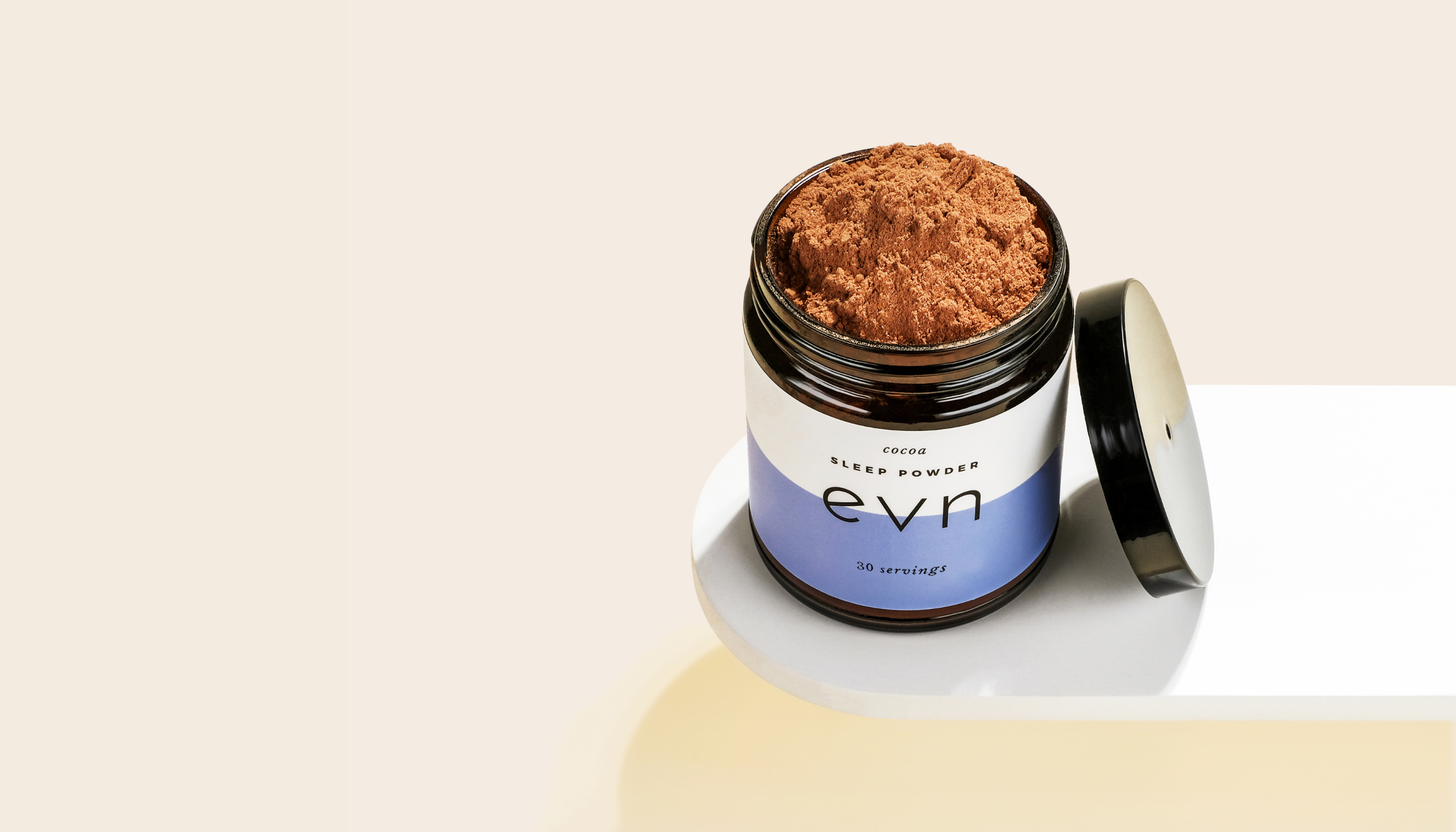 an open sleep powder jar