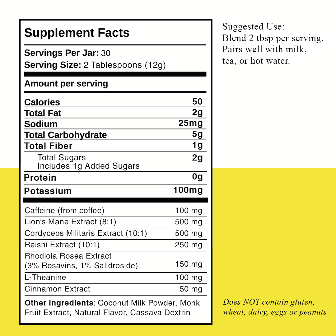 focus powder label